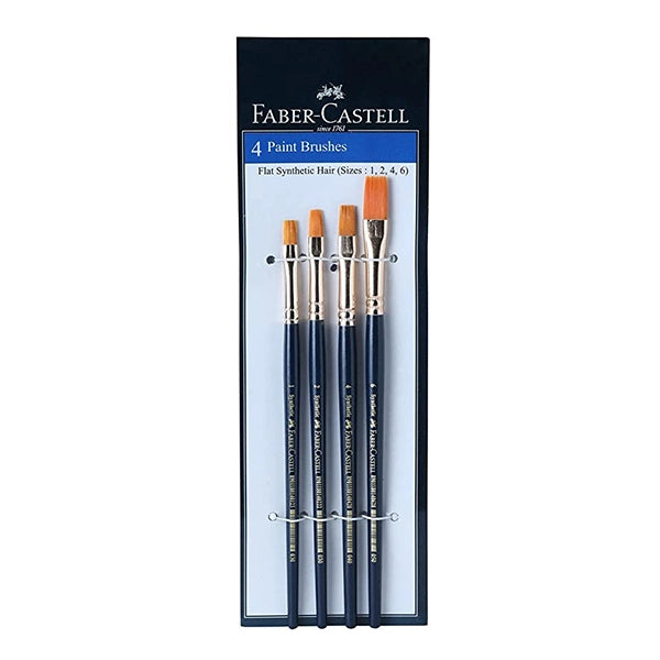 FC-Paint Brush - synth hair flat assort- set 4 (1)